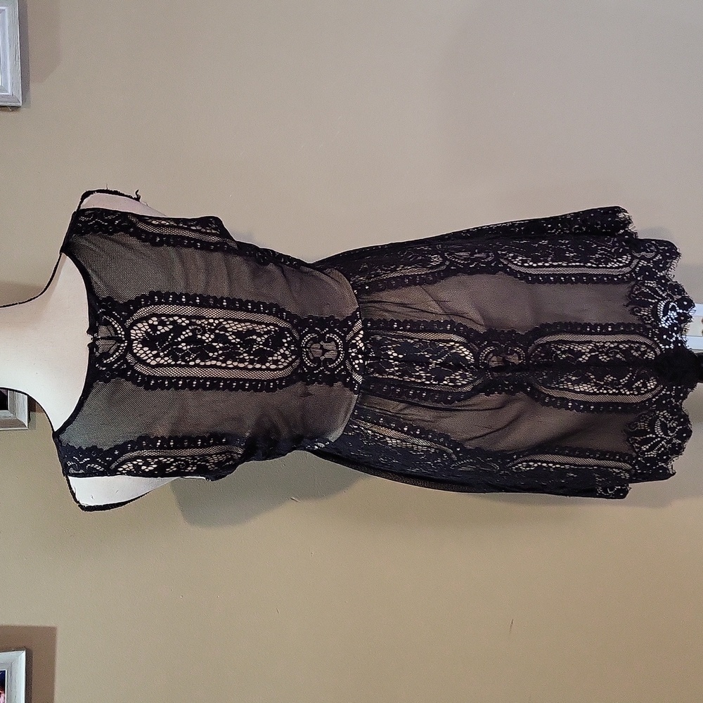 Blu Pepper Black Lace Detail Dress - Picture 7 of 13